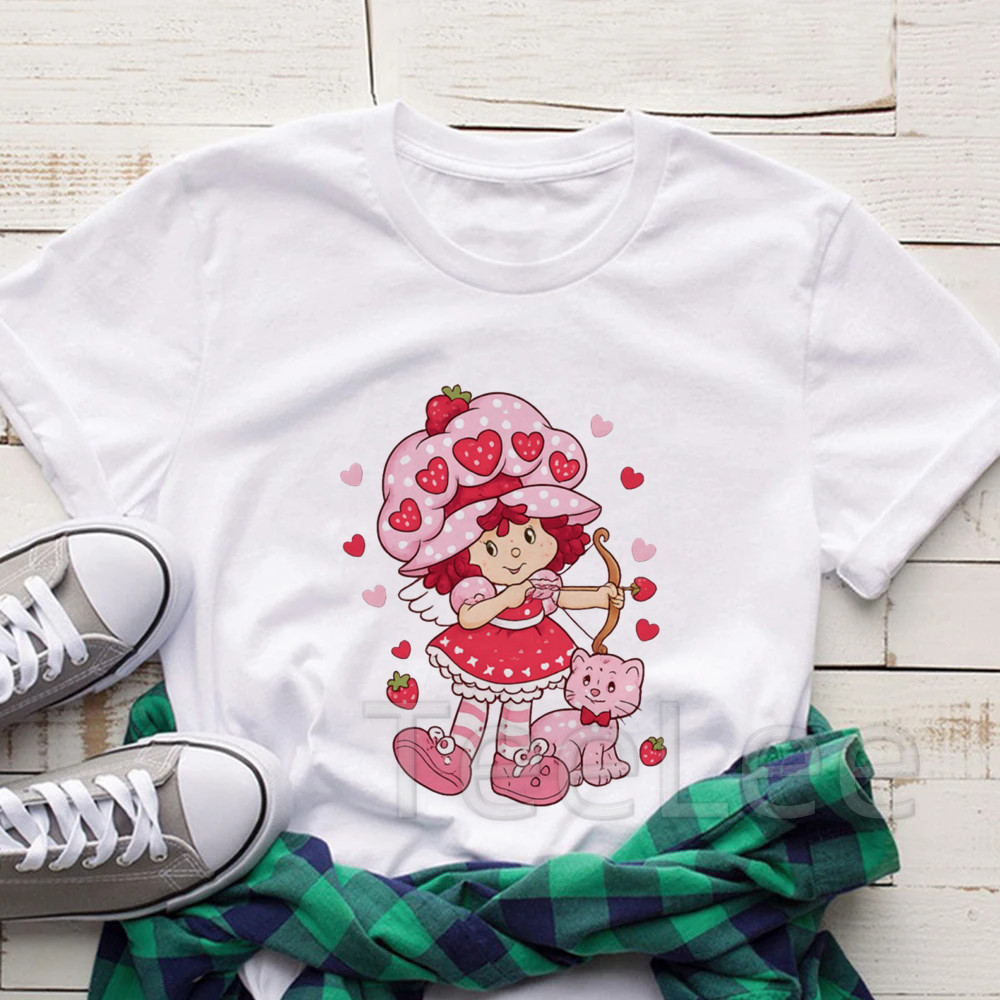 Vintage Strawberry Tshirt Wome - Women'S Fashion From The 90S ulasan dan harga