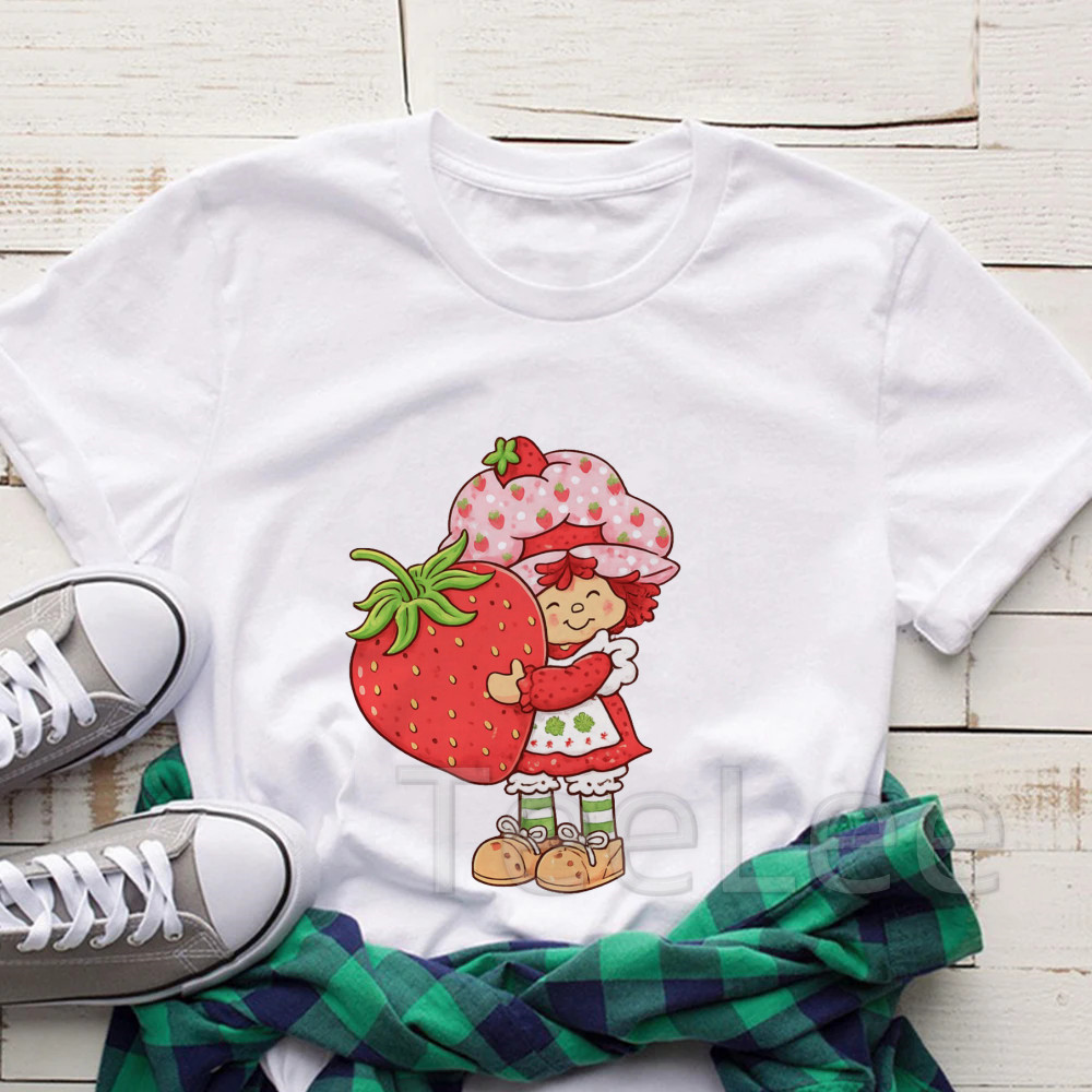 Vintage Strawberry Tshirt Wome - Women'S Fashion From The 90S ulasan dan harga