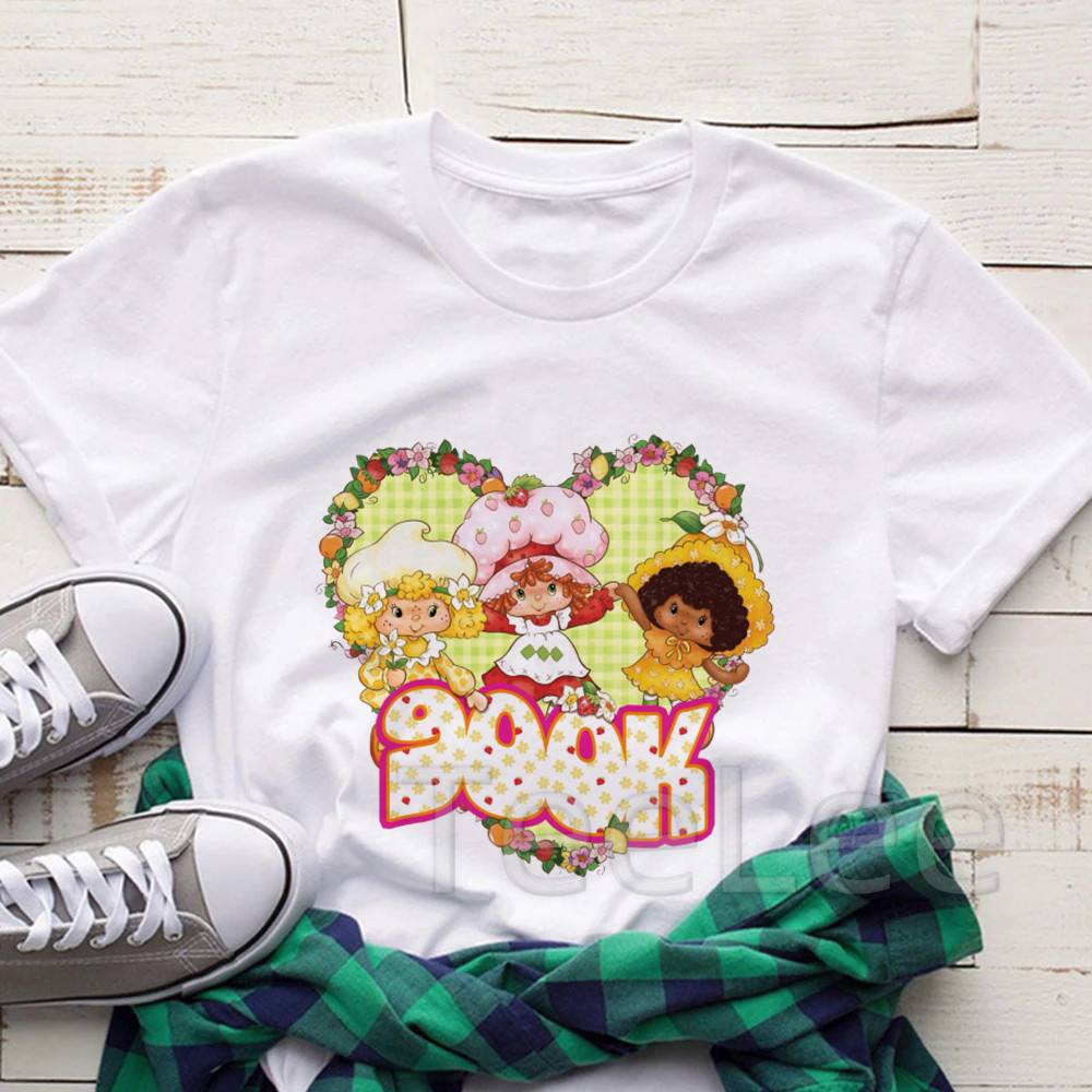 Vintage Strawberry Tshirt Wome - Women'S Fashion From The 90S ulasan dan harga