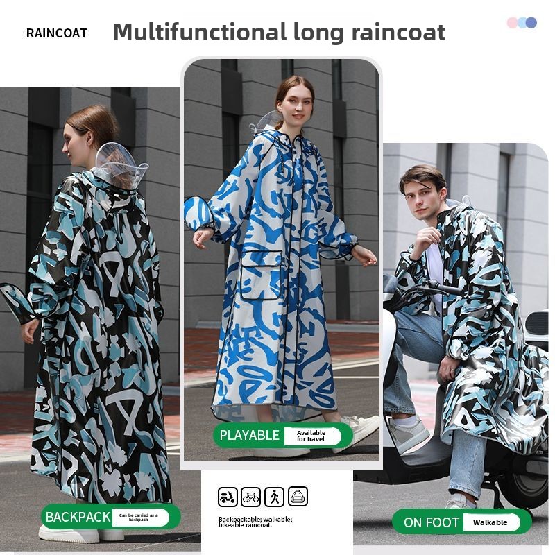 Long Camouflage Raincoat for A - Women'S Fashion Raincoat ulasan dan harga